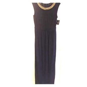 Ellen Tracy Dress - Classy and NWT- Navy and Gold